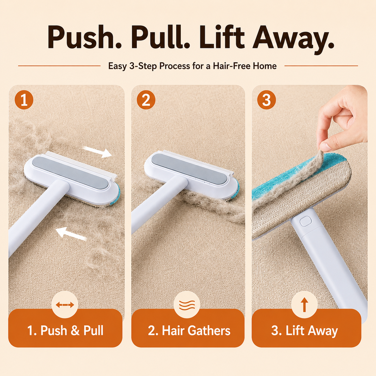 FurSweep 4-in-1 Pet Hair Remover