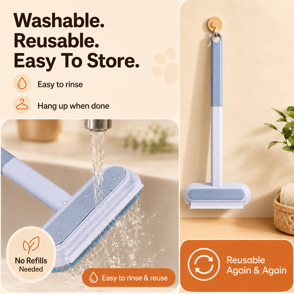 FurSweep 4-in-1 Pet Hair Remover