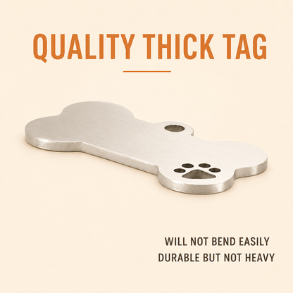 Customizable Dog ID Tag