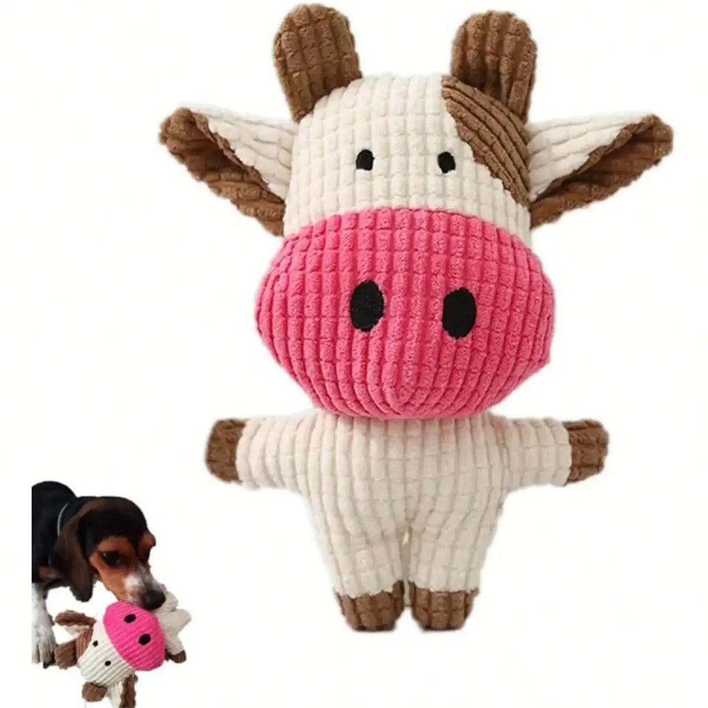 Fun Pet Toy Cow Shape