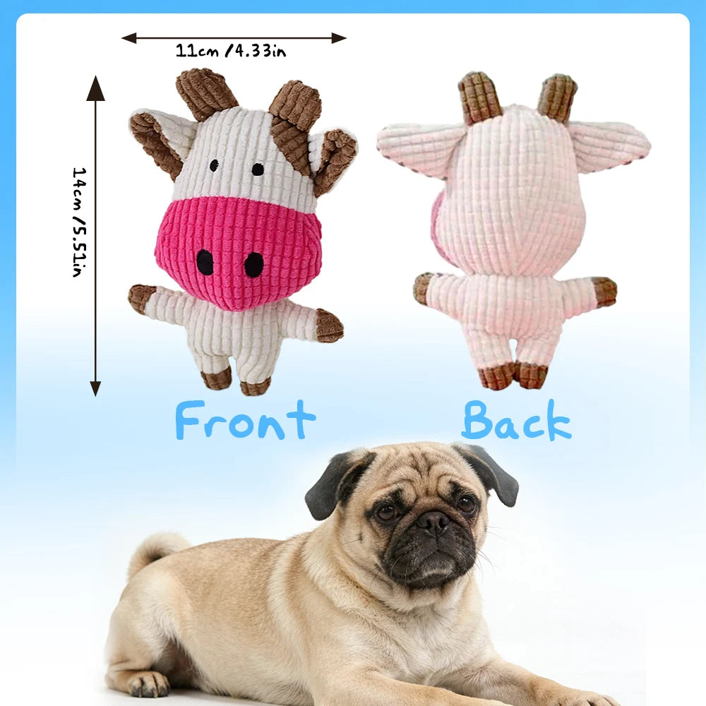 Fun Pet Toy Cow Shape