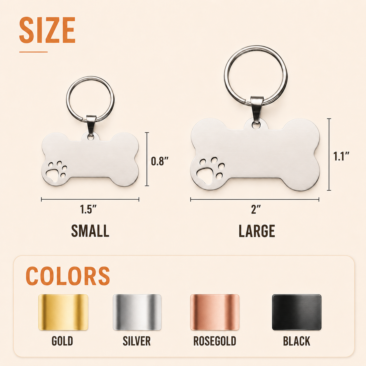 Customizable Dog ID Tag